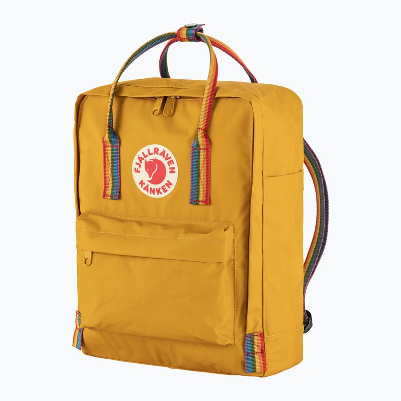 Plecak miejski Fjällräven Kanken Rainbow 16 l ochre/rainbow pattern 2