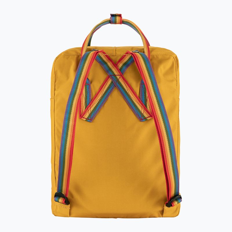 Plecak miejski Fjällräven Kanken Rainbow 16 l ochre/rainbow pattern 3