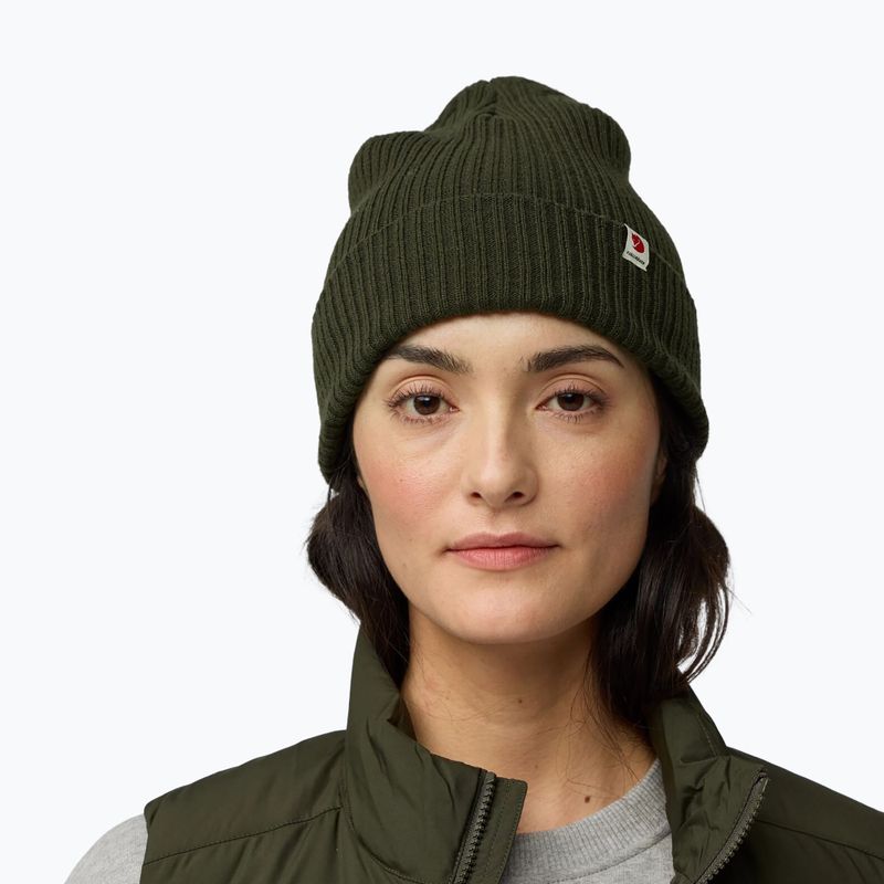 Czapka zimowa Fjällräven Rib Hat deep forest 4