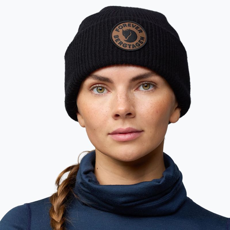 Czapka zimowa Fjällräven Bergtagen Forever Wool black 4