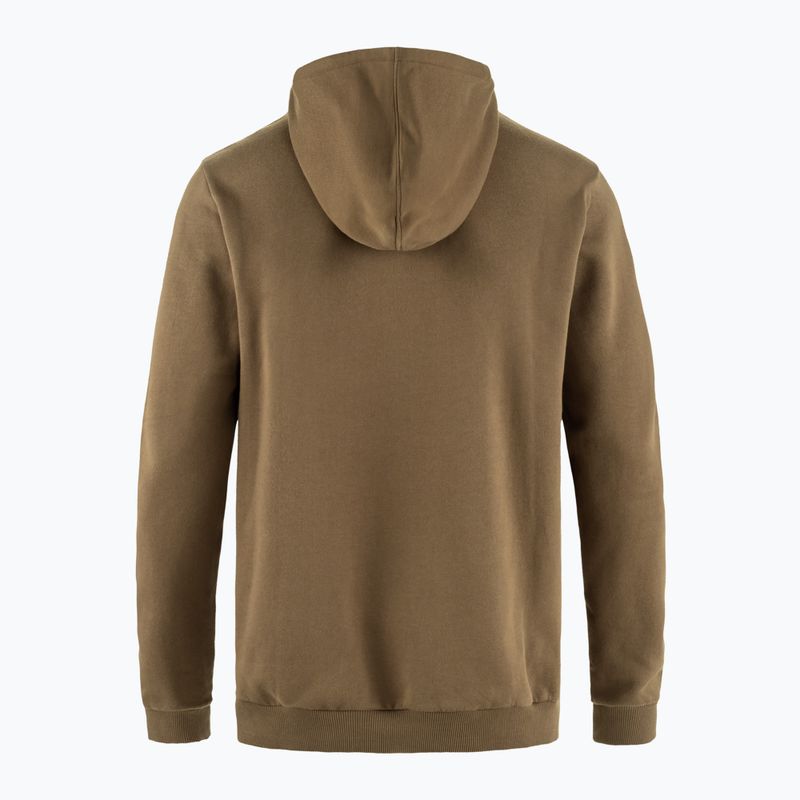 Bluza męska Fjällräven Logo Hoodie wood brown 2