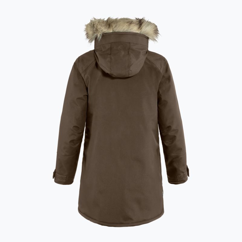 Płaszcz ocieplany damski Fjällräven Nuuk Parka dark oak 2