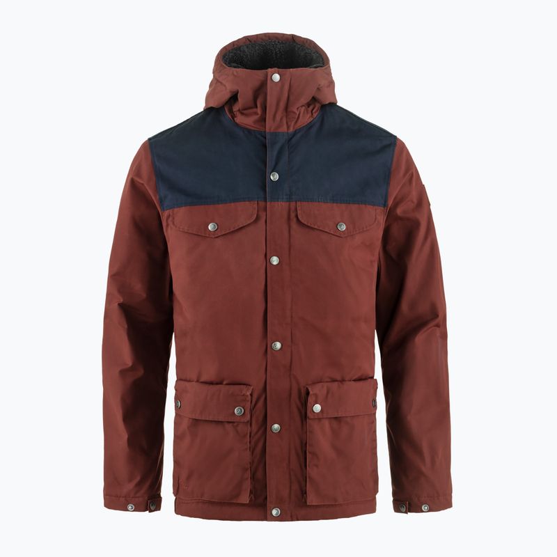 Kurtka przeciwwiatrowa męska Fjällräven Greenland Winter maroon/dark navy