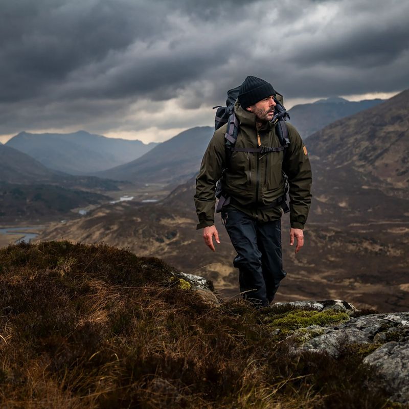 Kurtka przeciwwiatrowa męska Fjällräven Keb GTX deep forest 3