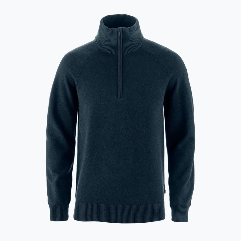 Sweter męski Fjällräven Övik Lite Half Zip dark navy 5