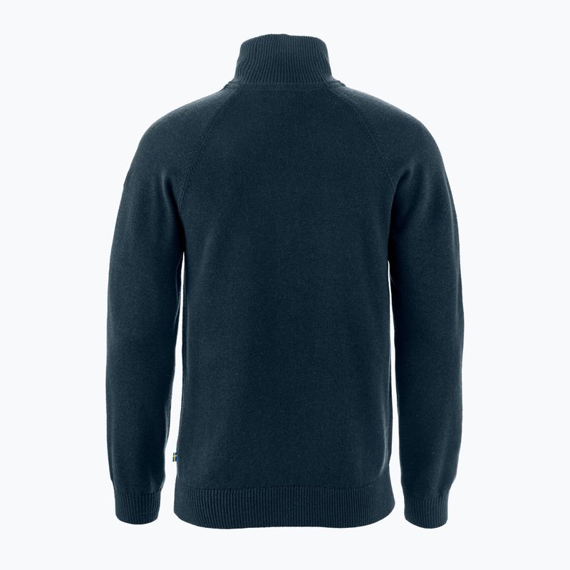 Sweter męski Fjällräven Övik Lite Half Zip dark navy 6