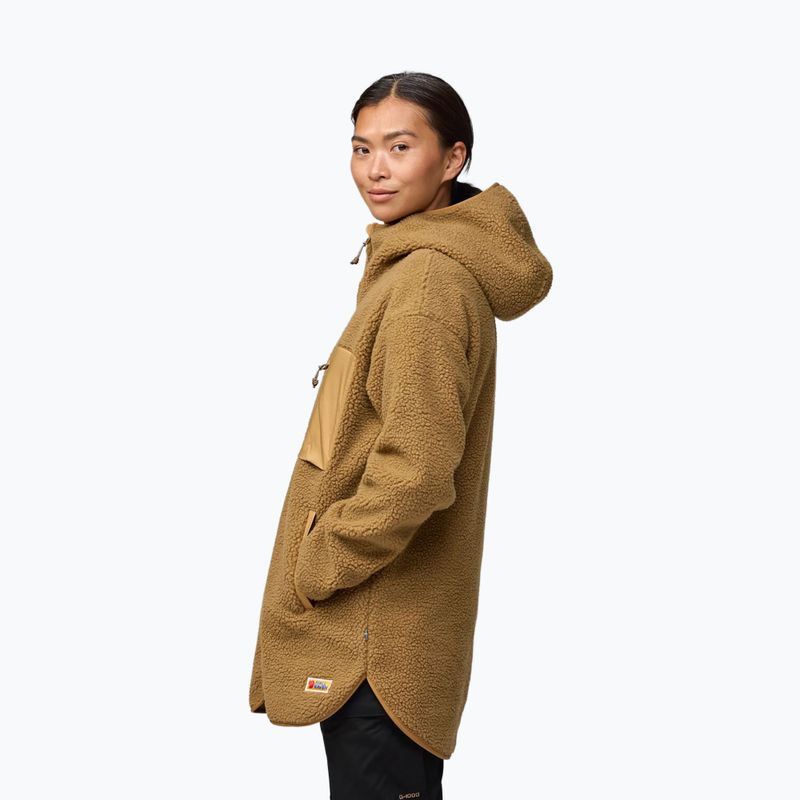Bluza damska Fjällräven Vardag Pile Fleece Long buckwheat brown 5