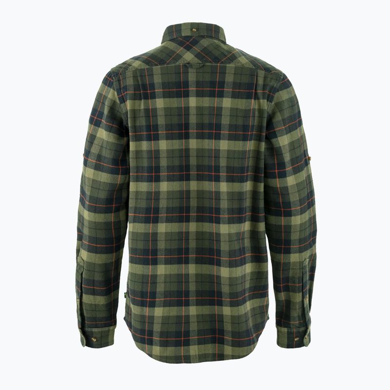 Koszula męska Fjällräven Singi Heavy Flannel black/deep forest 2