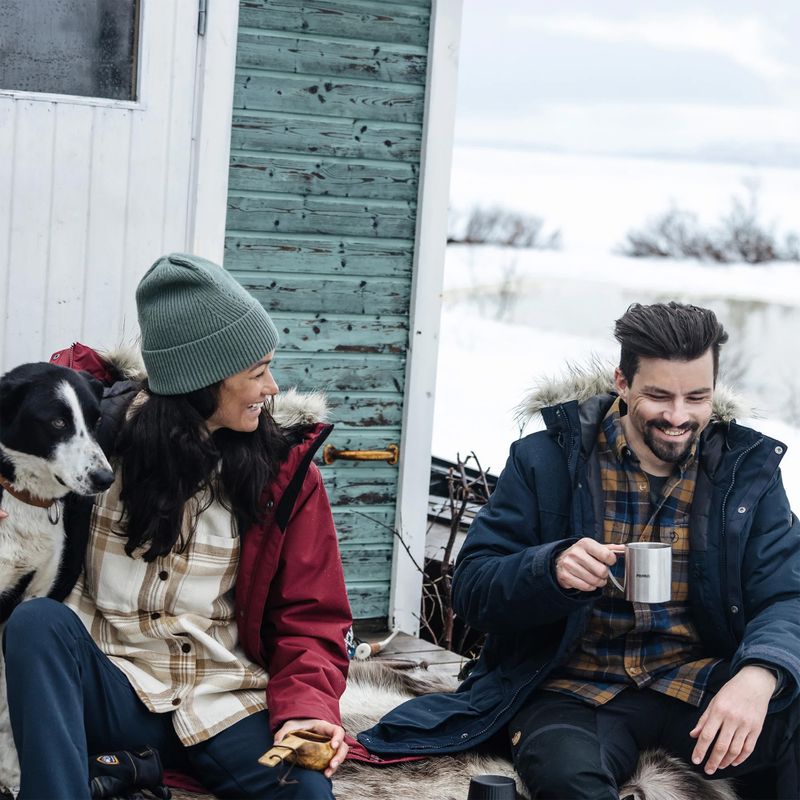 Koszula męska Fjällräven Singi Heavy Flannel black/deep forest 3