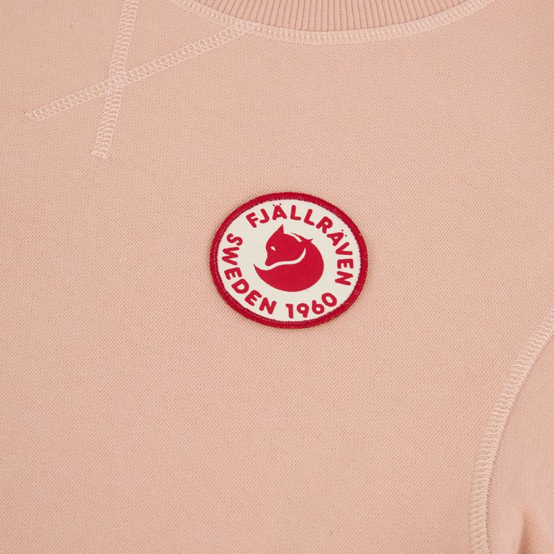 Bluza damskie Fjällräven 1960 Logo Badge Sweater chalk rose 3