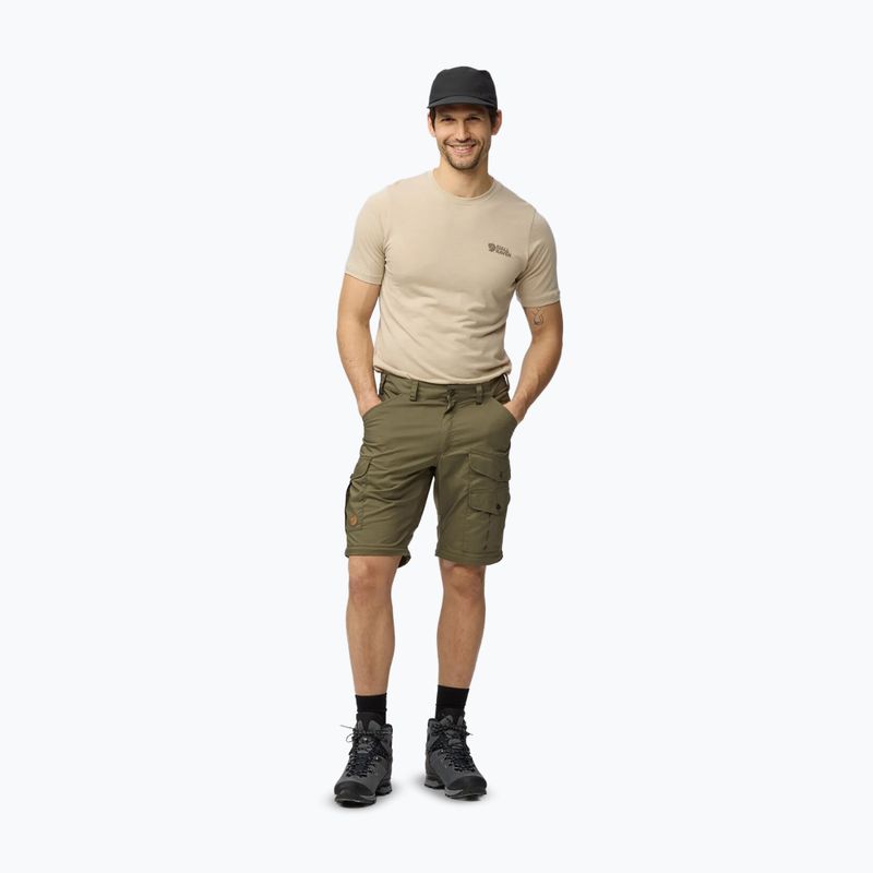 Spodnie trekkingowe męskie Fjällräven Vidda Pro Lite Zip Off laurel green 4