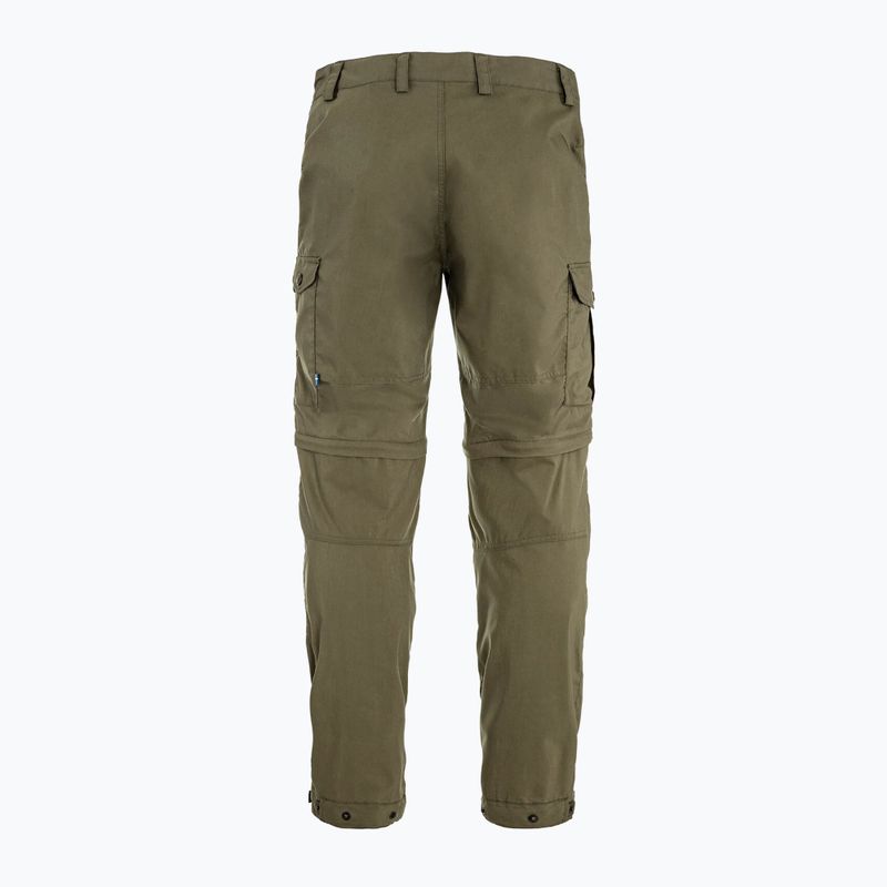 Spodnie trekkingowe męskie Fjällräven Vidda Pro Lite Zip Off laurel green 15