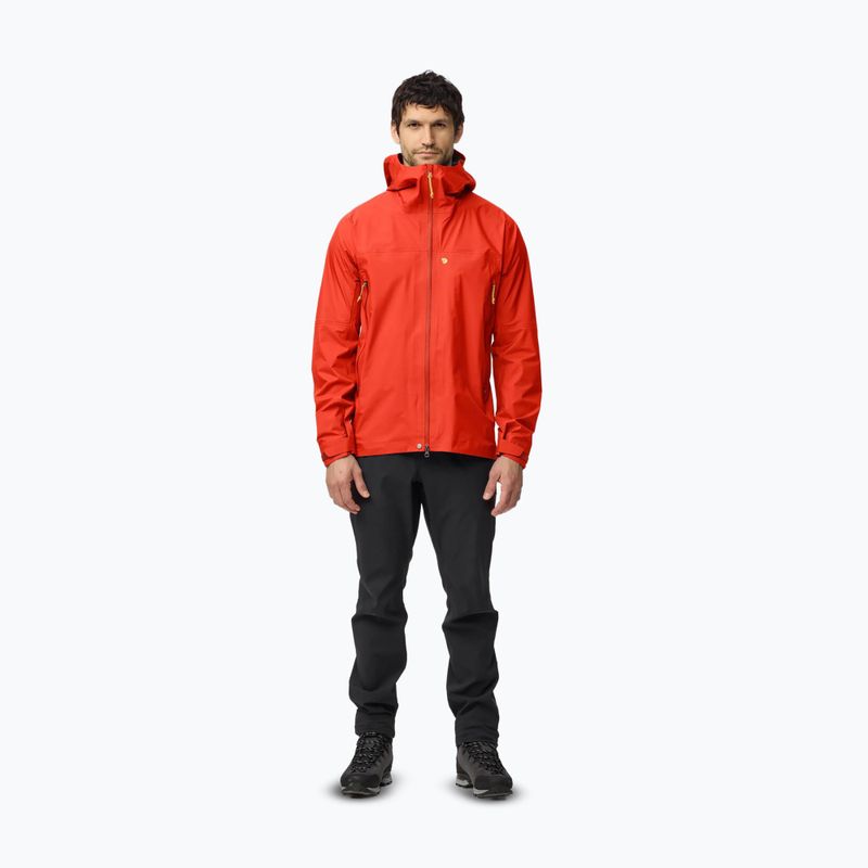 Kurtka softshell męska Fjällräven Bergtagen GTX Lite flame orange 2
