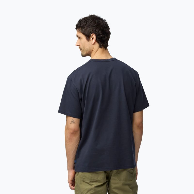 Koszulka męska Fjällräven Relaxed dark navy 2