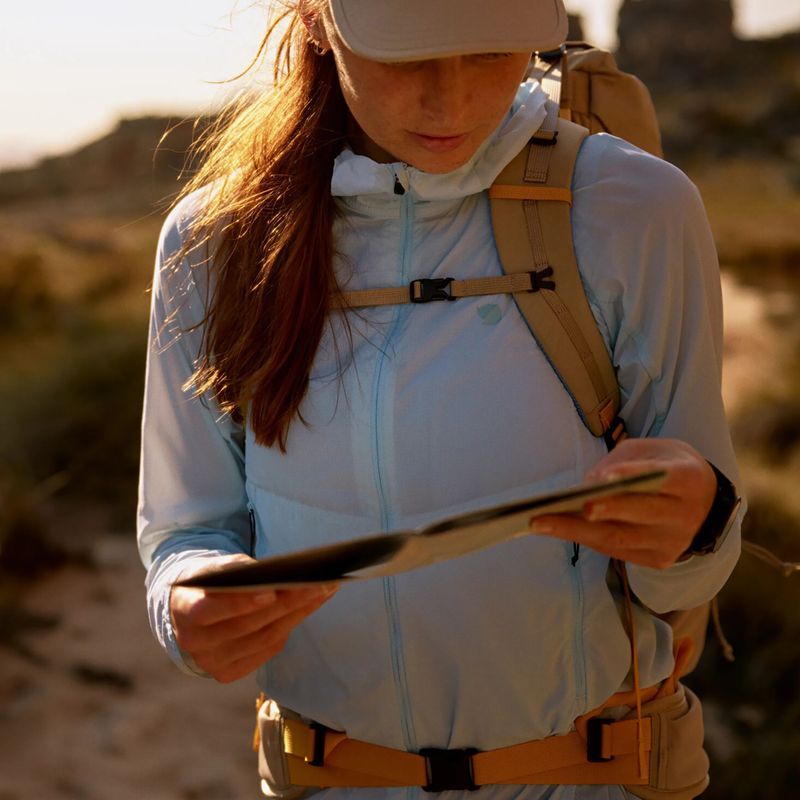 Kurtka przeciwwiatrowa damska Fjällräven Keb Latt Wind breeze blue 11