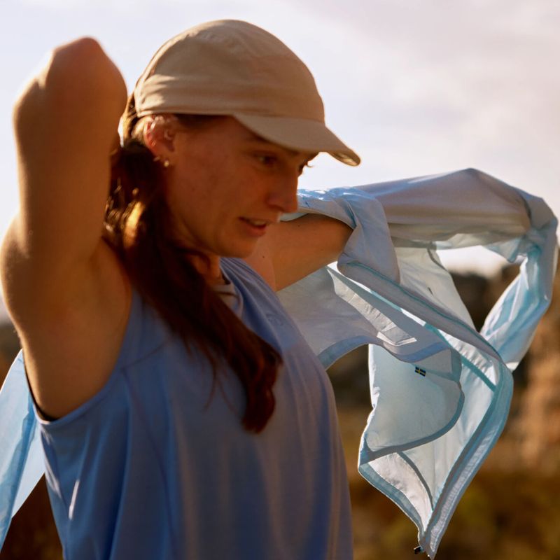 Kurtka przeciwwiatrowa damska Fjällräven Keb Latt Wind breeze blue 12