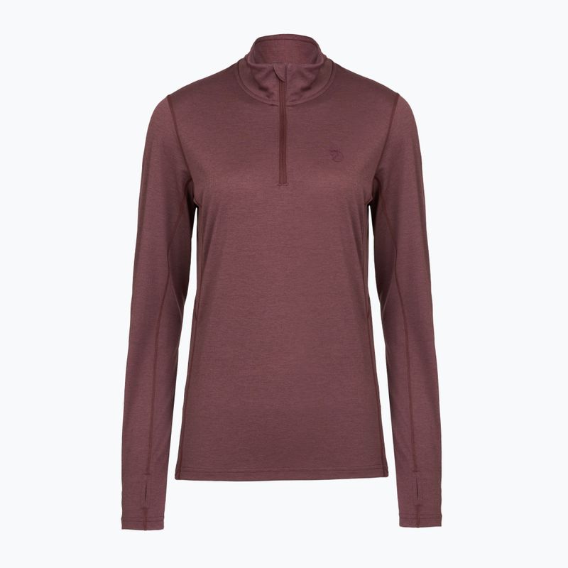 Bluza trekkingowa damska Fjällräven Abisko Day Hike Half Zip port