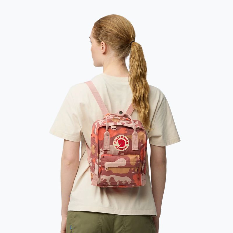 Plecak miejski Fjällräven Kanken Graphics Mini 7 l chalkrose/hidden animals 4