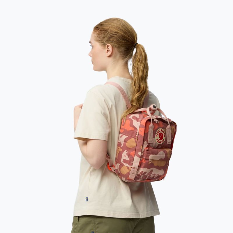 Plecak miejski Fjällräven Kanken Graphics Mini 7 l chalkrose/hidden animals 5