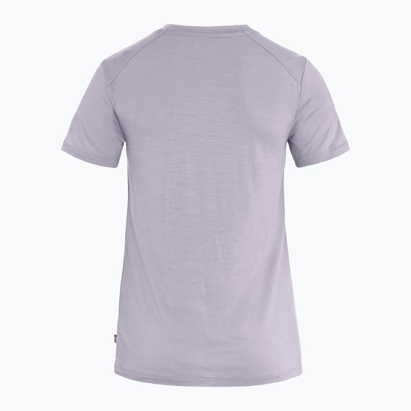 Koszulka damska Fjällräven Abisko Wool Fox lavender mist/ dark navy 2
