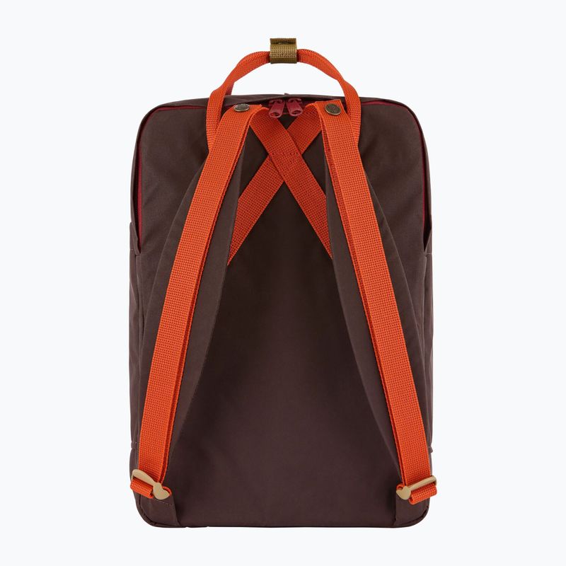 Plecak miejski Fjällräven Kanken Koncept Laptop 15" 18 l black oak/rowan red 3