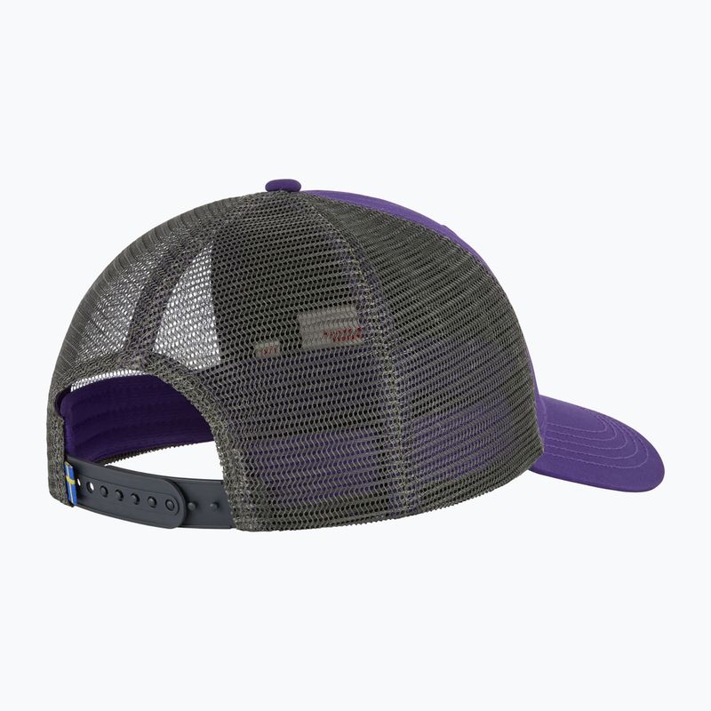 Czapka z daszkiem Fjällräven 1960 Logo Langtradarkeps dark violet 2
