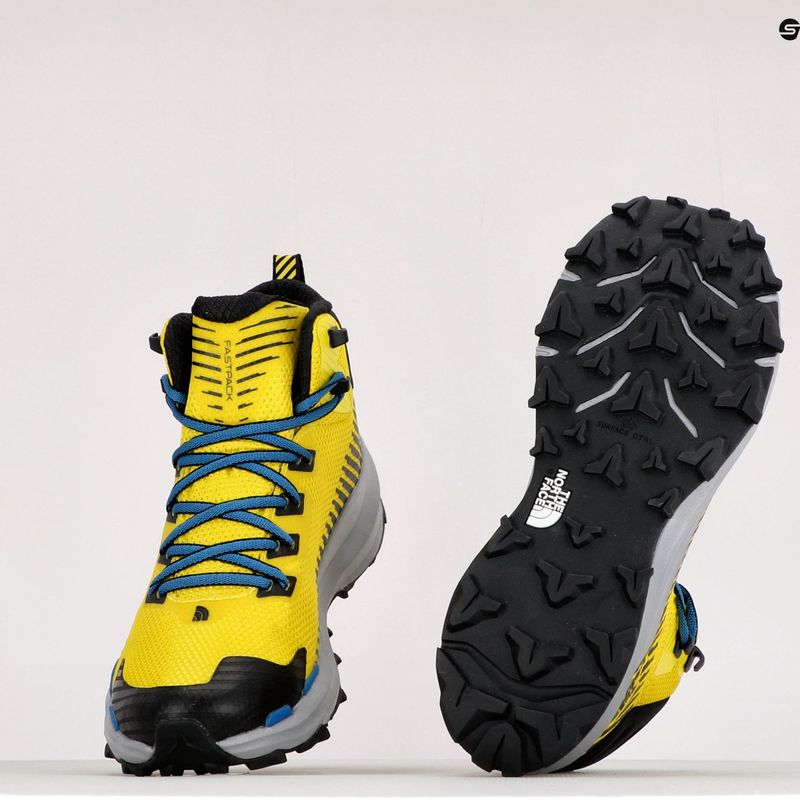 Buty turystyczne męskie The North Face Vectiv Fastpack Mid Futurelight acid yellow/black 10