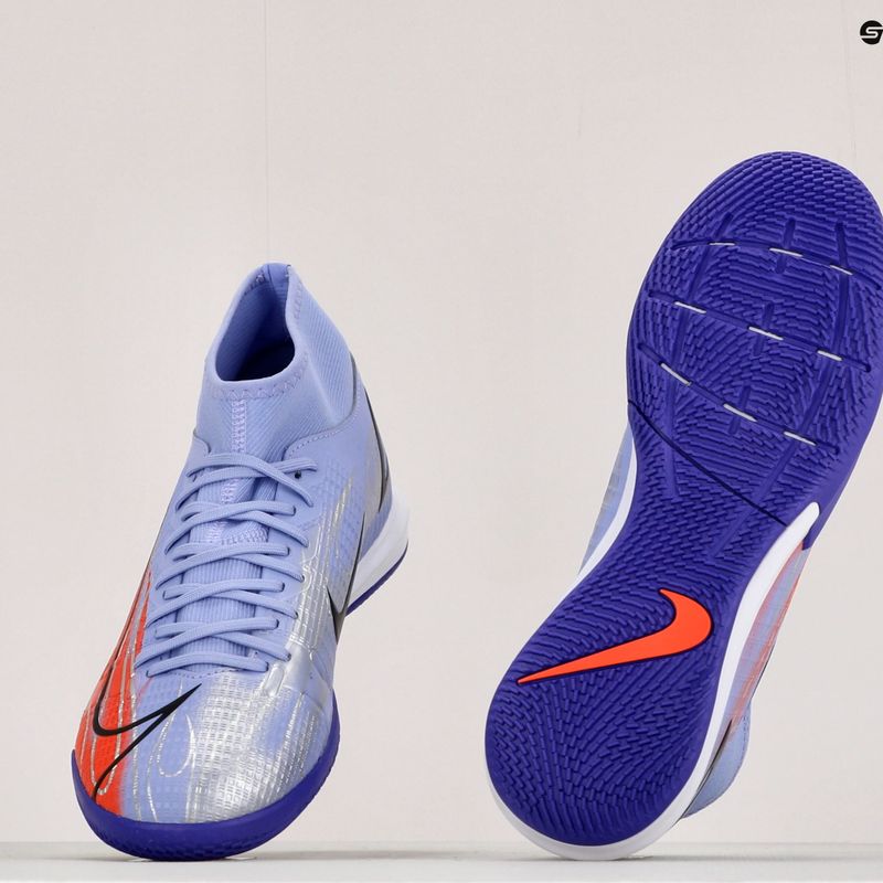 Buty piłkarskie męskie Nike Superfly 8 Academy KM IC light thistle/metallic silver 10