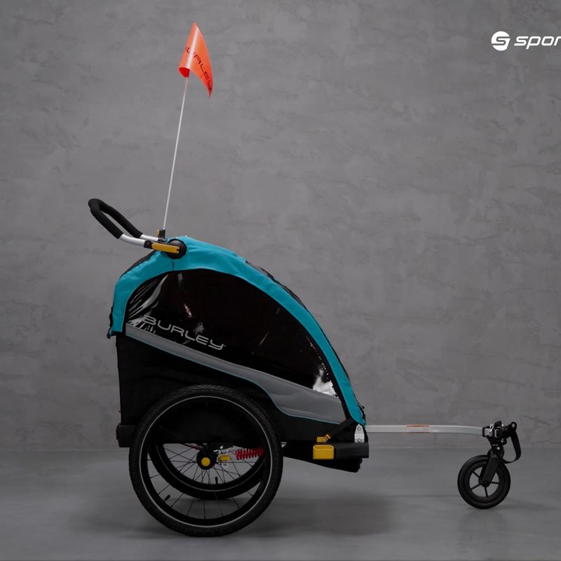 Przyczepka rowerowa Burley D'Lite X Single aqua 14