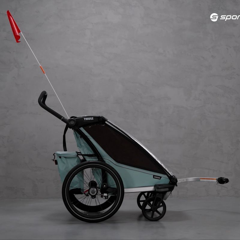 Przyczepka rowerowa jednoosobowa Thule  Chariot Cross1 niebieska 10202022 13