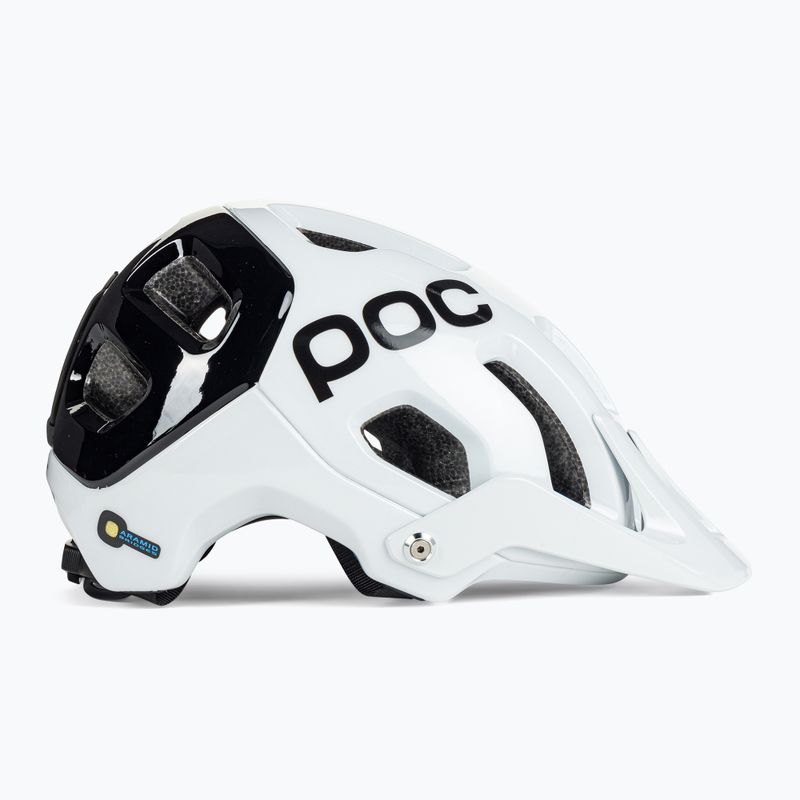 Kask rowerowy POC Tectal Race SPIN hydrogen white/uranium black 3