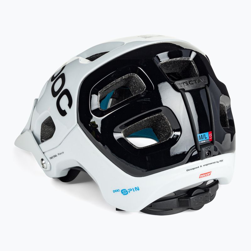 Kask rowerowy POC Tectal Race SPIN hydrogen white/uranium black 4