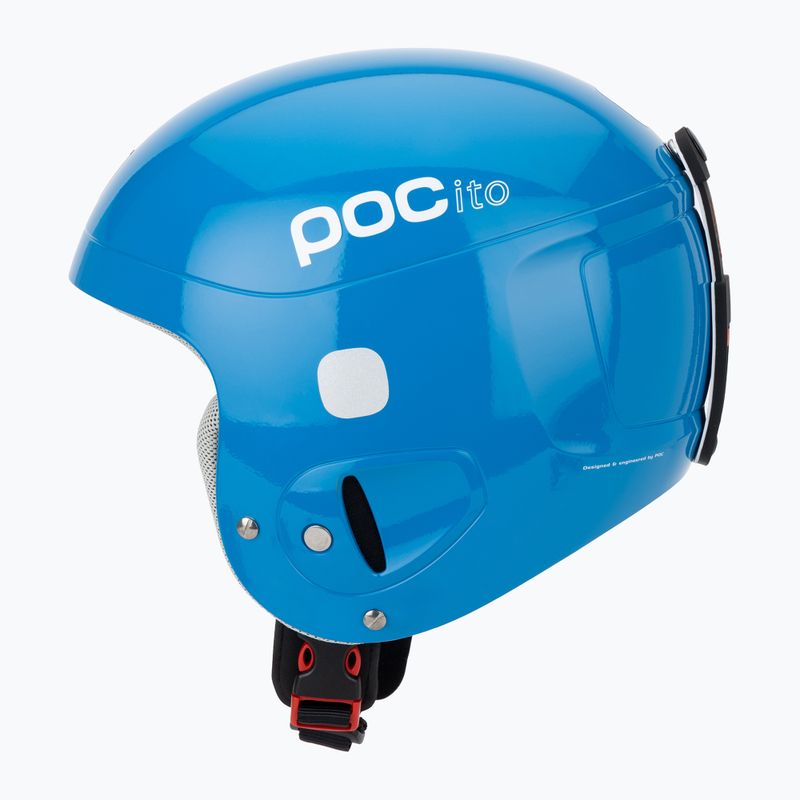 Kask narciarski dziecięcy POC POCito Skull fluorescent blue 3