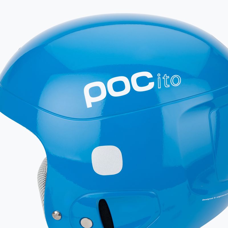 Kask narciarski dziecięcy POC POCito Skull fluorescent blue 7
