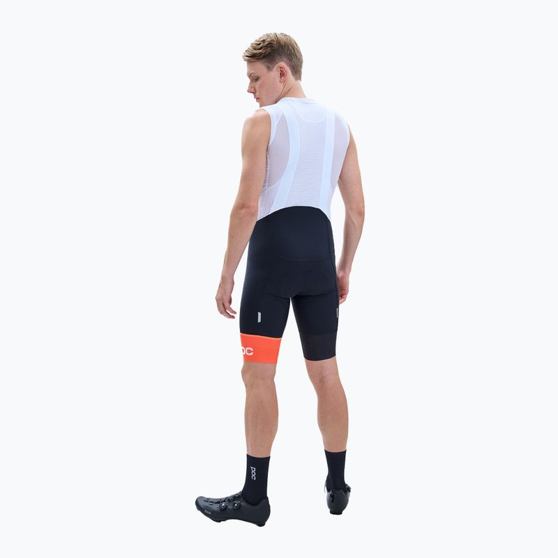 Spodenki rowerowe męskie POC Essential Road VPDs Bib Shorts uranium black/hydrogen white 2