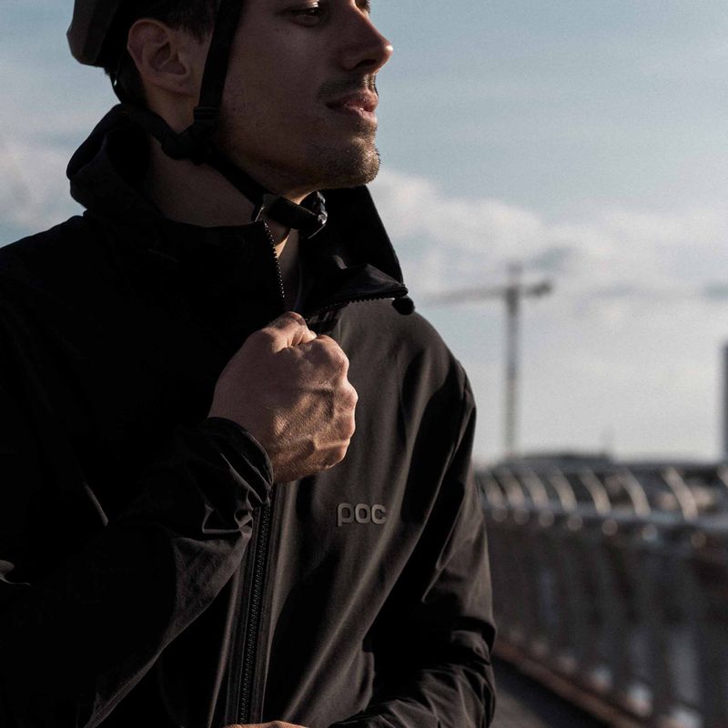 Kurtka rowerowa męska POC Transcend uranium black 4