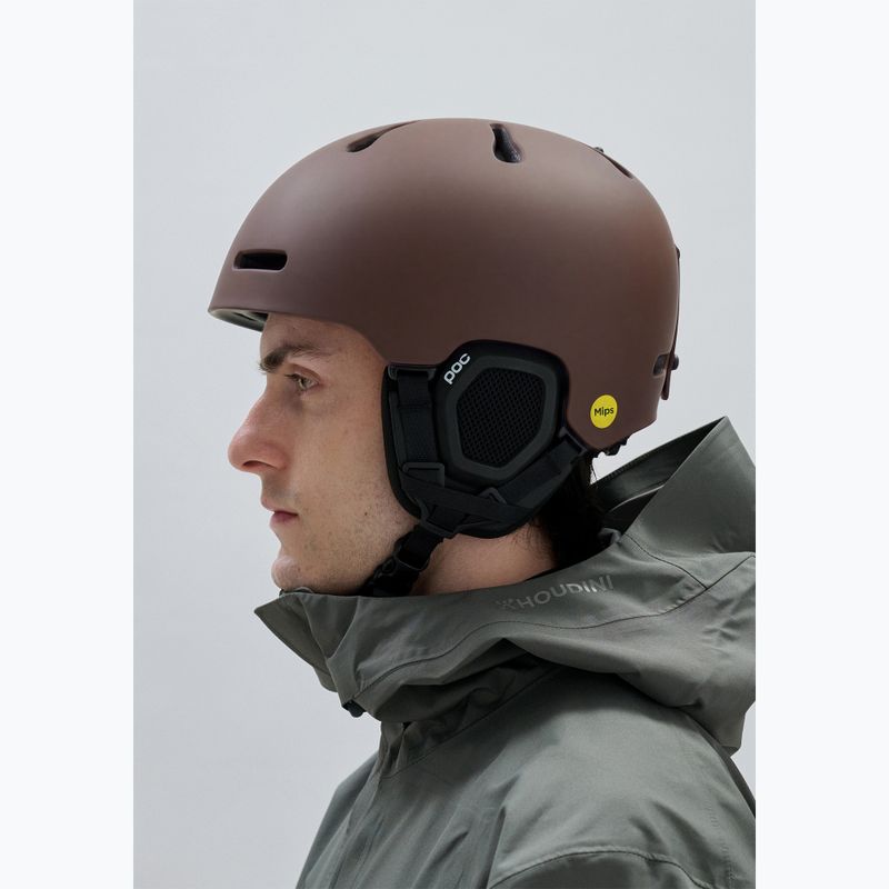 Kask narciarski POC Fornix MIPS bronzite brown matt 6