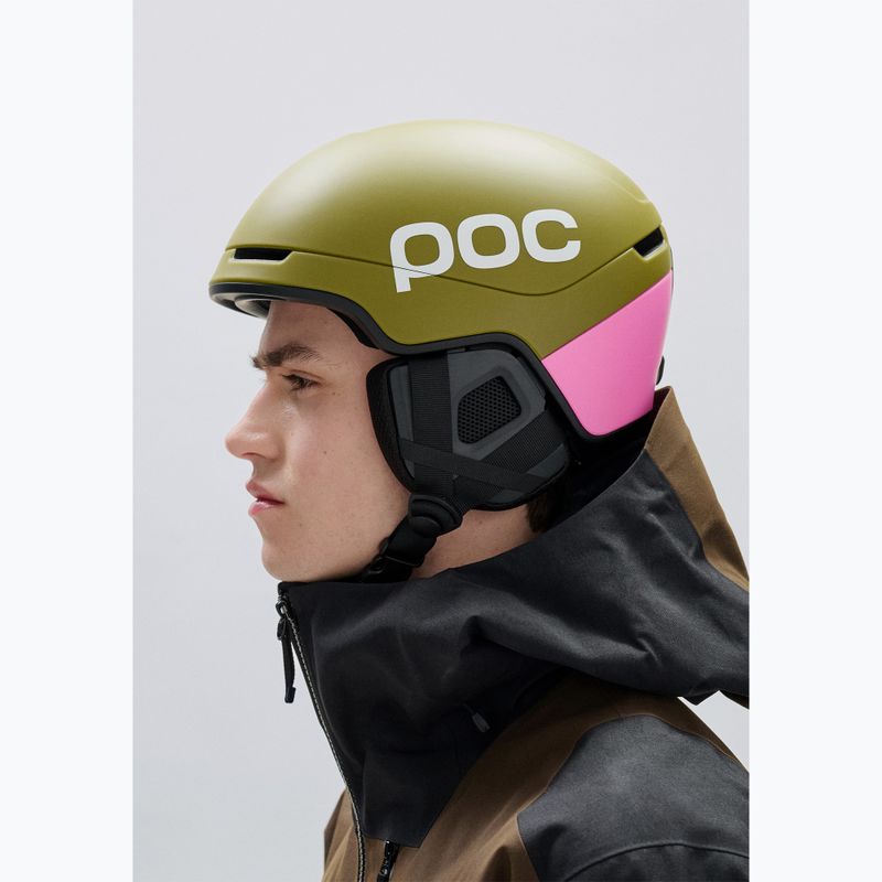 Kask narciarski POC Obex Contour olivine green matt/thulite pink matt 7