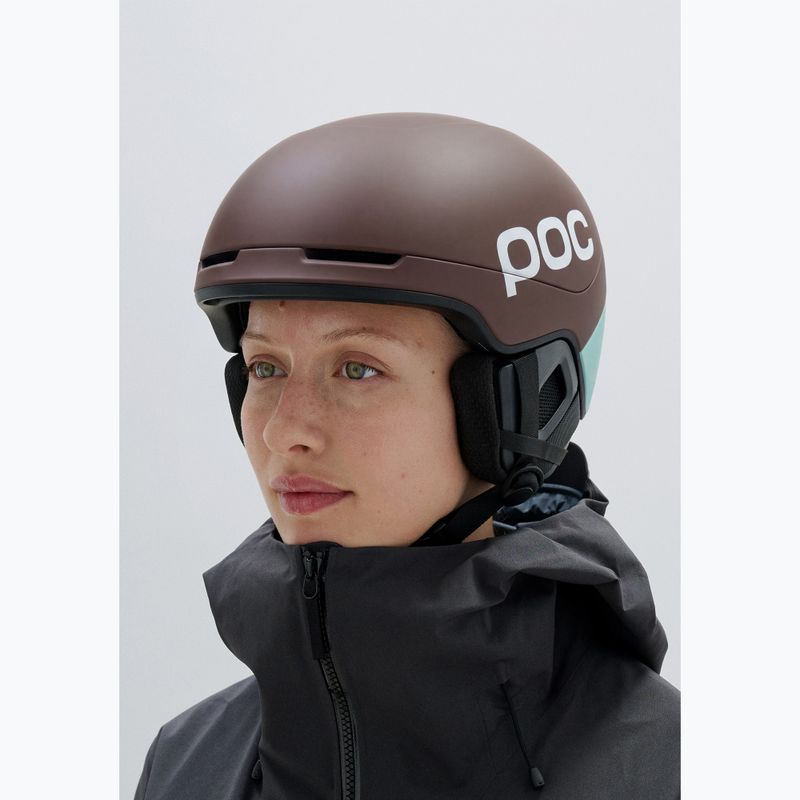 Kask narciarski POC Obex Contour bronzite brown matt/lazurite blue matt 5