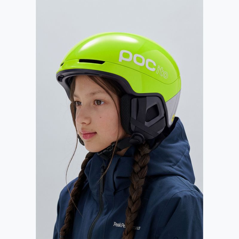 Kask narciarski dziecięcy POC Pocito Obex MIPS Jr fluorescent yellow/green 5
