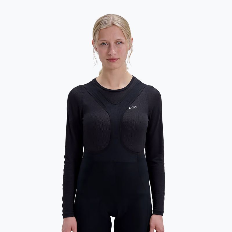 Longsleeve rowerowy damski POC Layer Mid Jersey uranium black 3