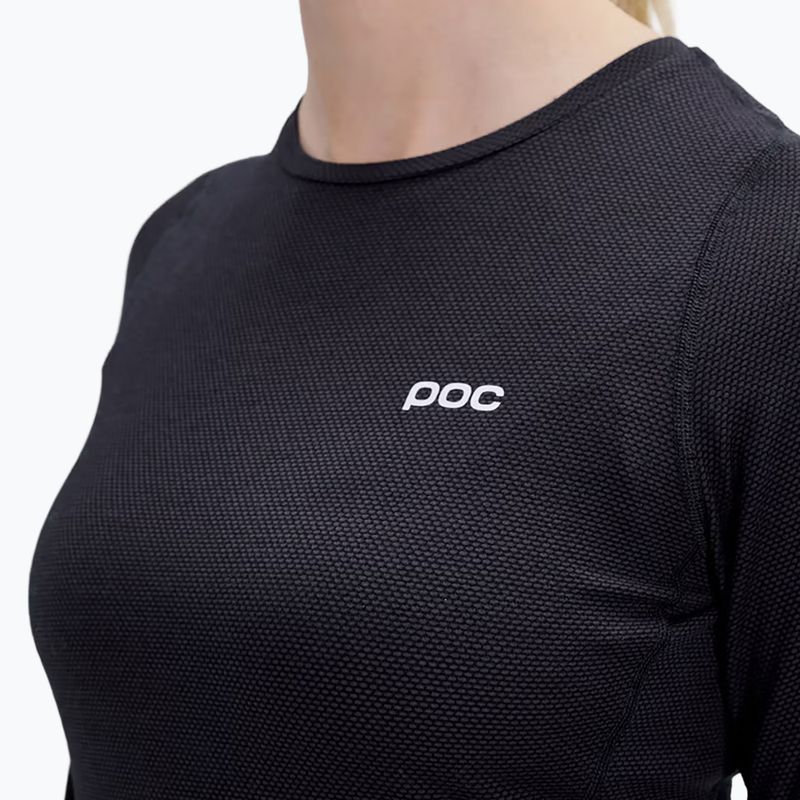 Longsleeve rowerowy damski POC Layer Mid Jersey uranium black 4