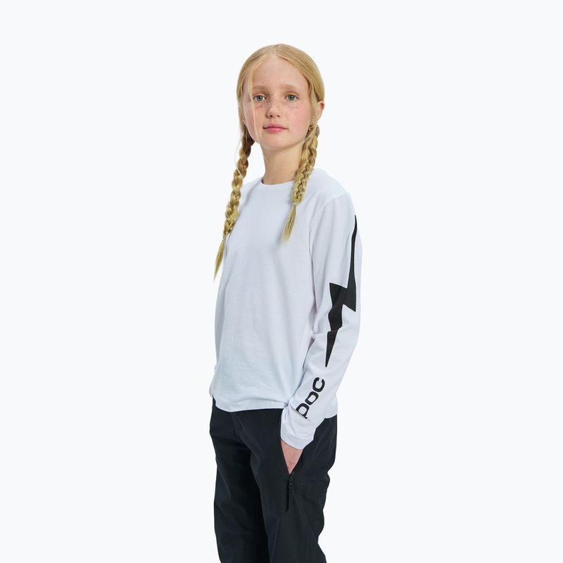 Longsleeve dziecięcy POC Tee Jr hydrogen white