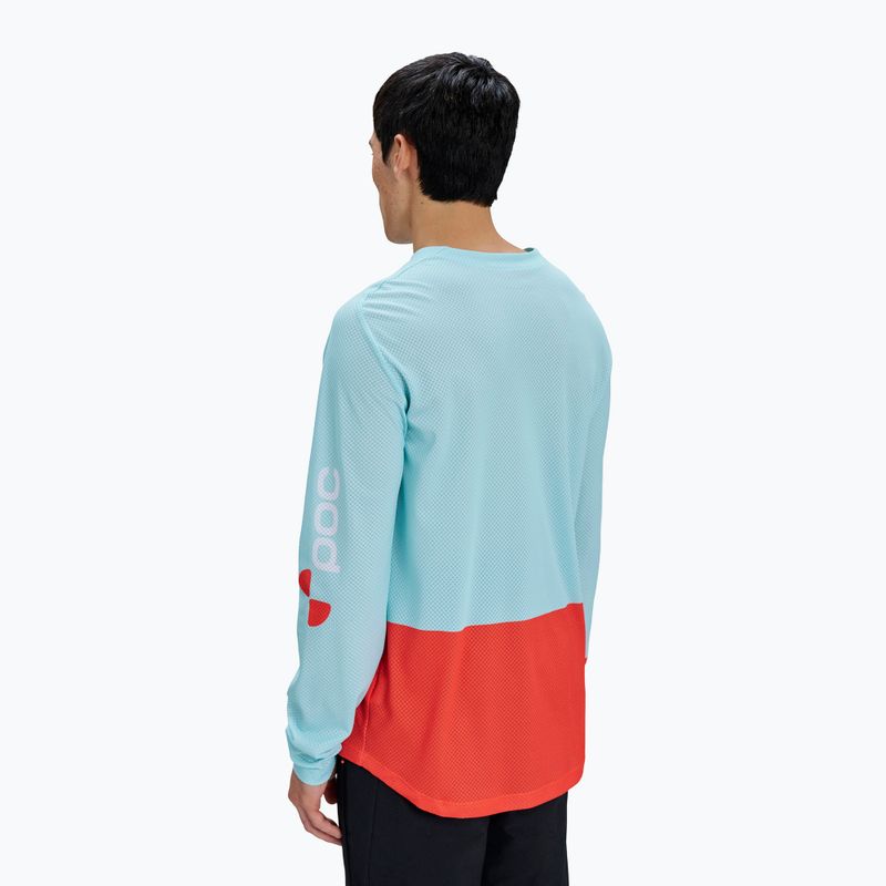 Longsleeve rowerowa męska POC Motion Air Jersey lazurite blue/carnelian orange 2