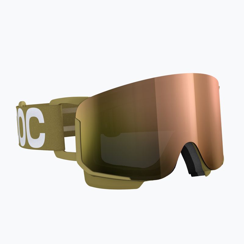 Gogle narciarskie POC Nexal olivine green/partly sunny rose gold 2