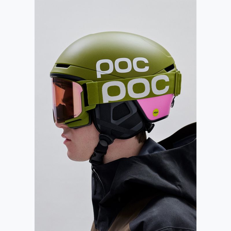 Gogle narciarskie POC Nexal olivine green/partly sunny rose gold 7
