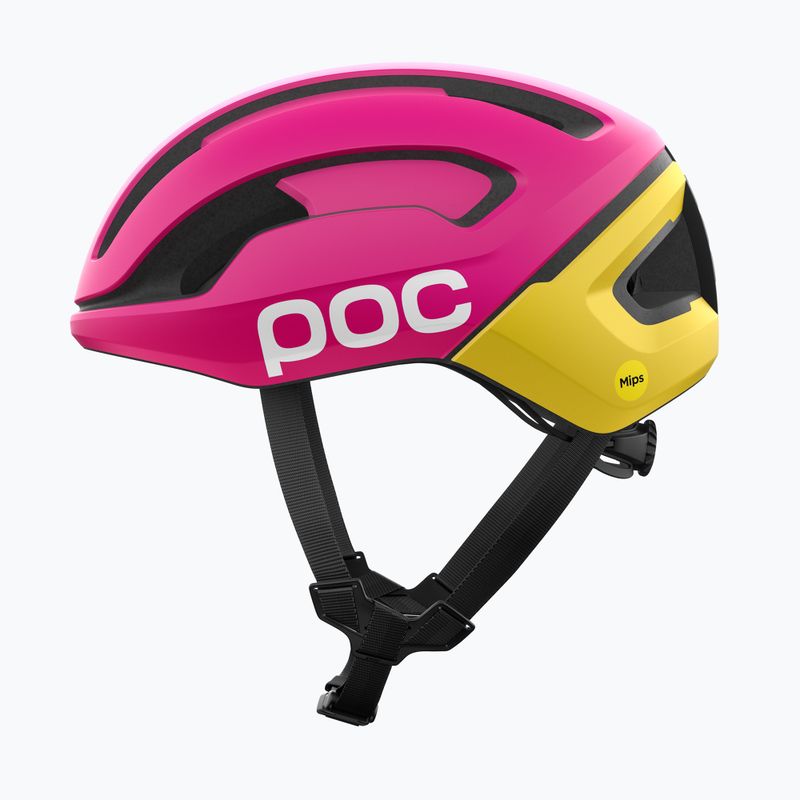 Kask rowerowy POC Omne Air MIPS rhos red matt/citrine yellow matt 2
