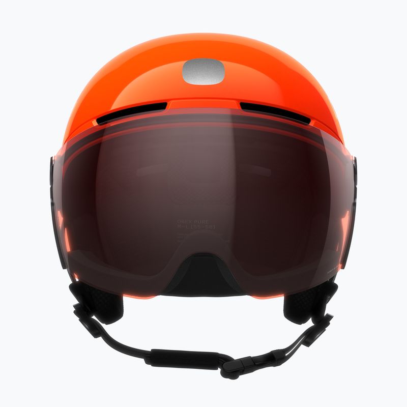Kask narciarski dziecięcy POC POCito Obex Visor S2 Jr fluo orange/clarity pocito/partly sunny/lt orange 3