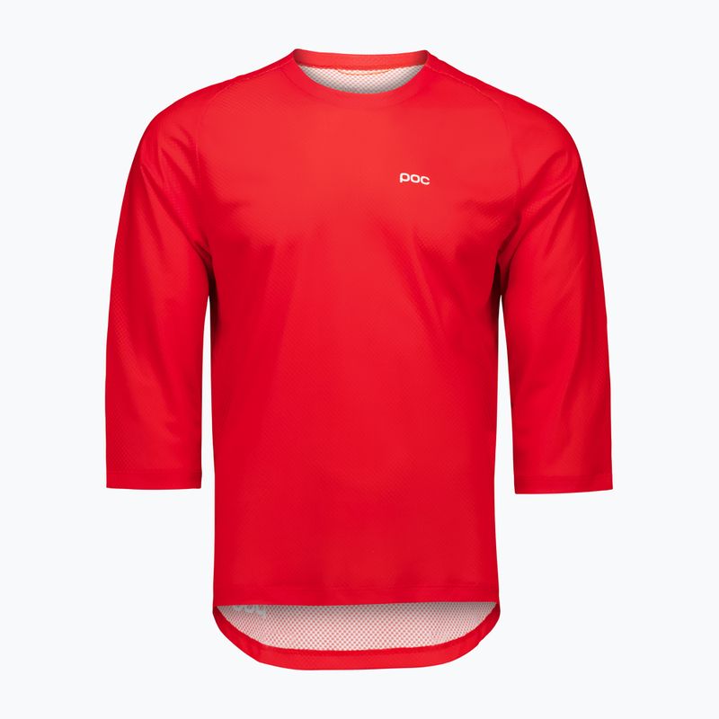 Koszulka rowerowa męska POC Motion Air Jersey 3/4 prismane red 3