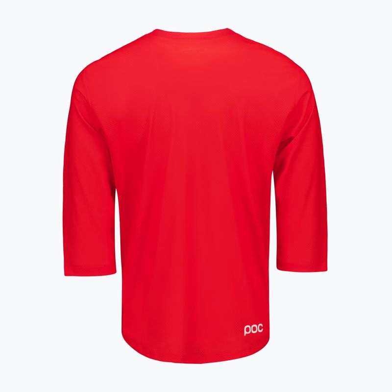 Koszulka rowerowa męska POC Motion Air Jersey 3/4 prismane red 4